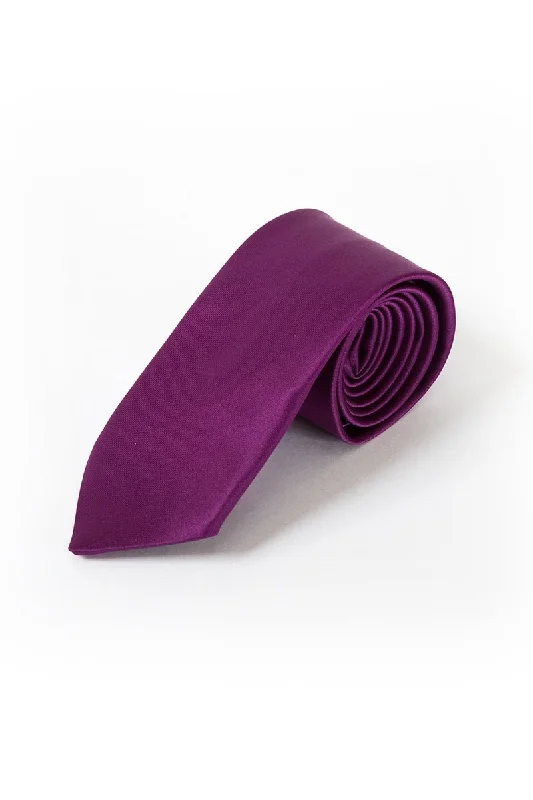 45 Grape Satin Tie