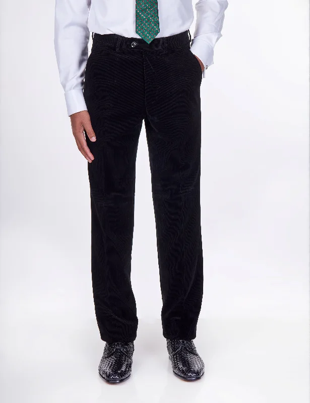 CORDUROY - BLACK MENS TROUSER