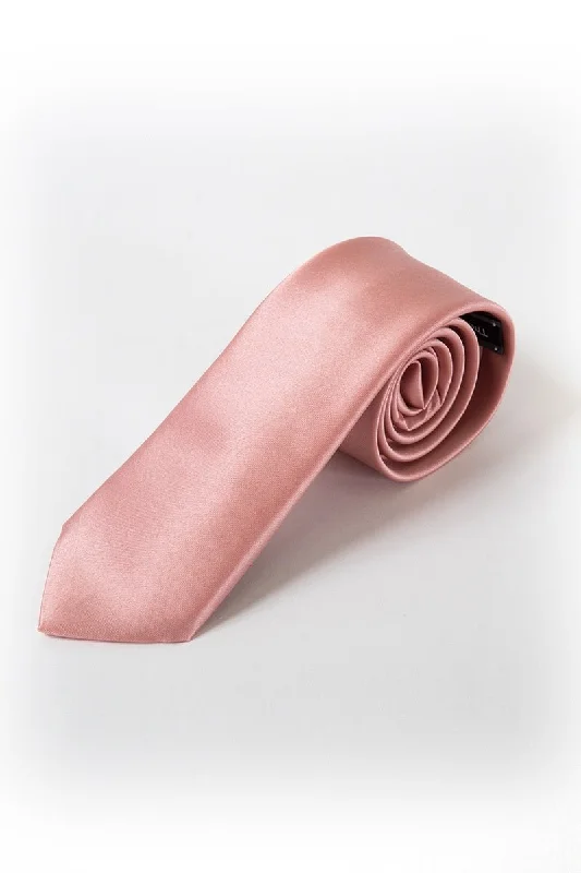 31 Salmon Satin Tie