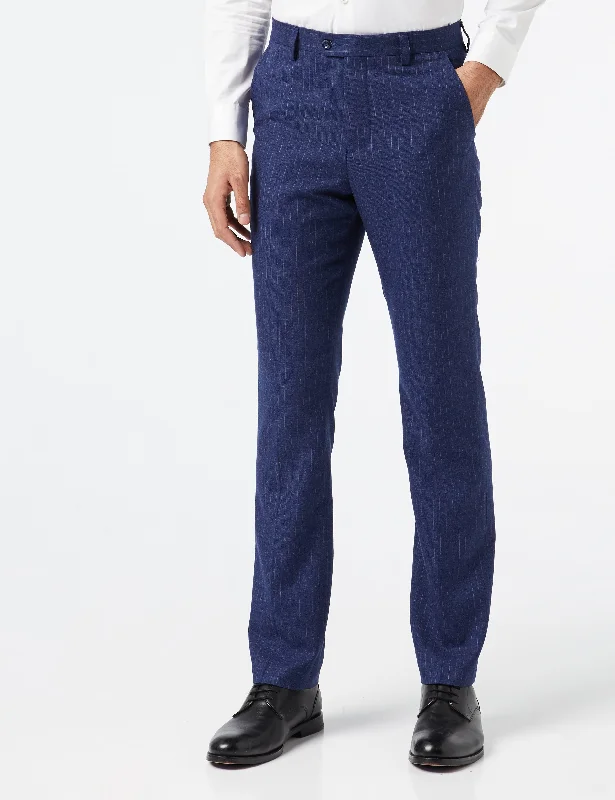 BLUE CLASSIC 1920 WHITE PINSTRIPE TROUSER