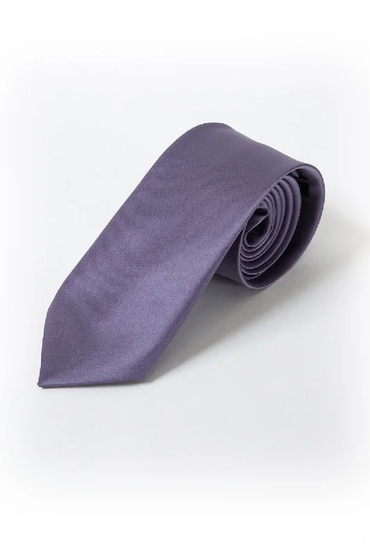 28 Violet Satin Tie