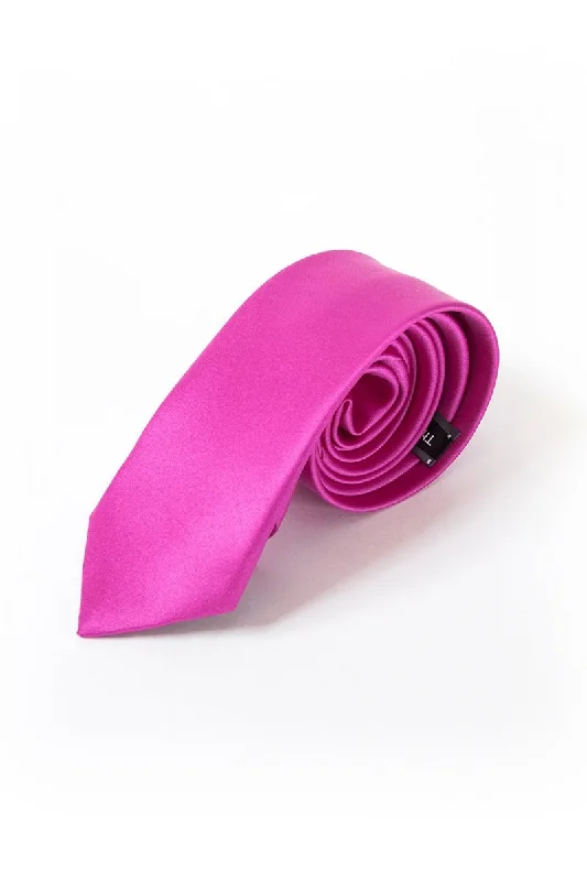 46 Fuschia Satin Tie