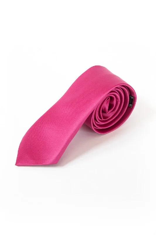 19 Cerise Satin Tie