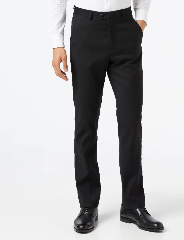 SIN GRAHAM BLACK PLAIN TROUSERS