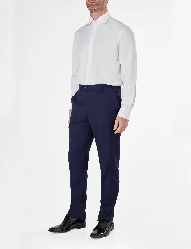 DB GRAHAM NAVY PLAIN TROUSERS