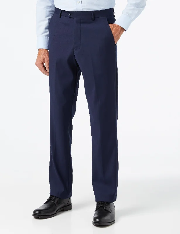 GRAHAM - NAVY BLUE PLAIN TROUSERS