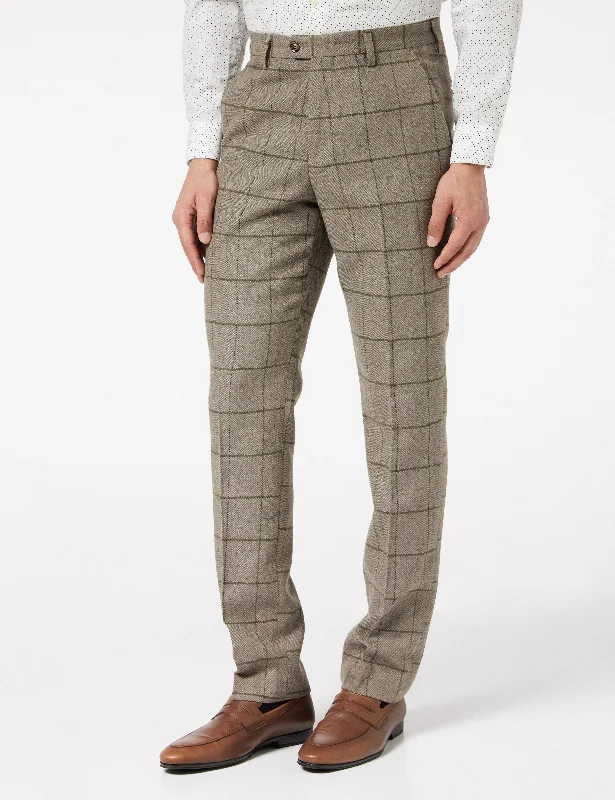 EVAN - Grey Tweed Suit Trouser