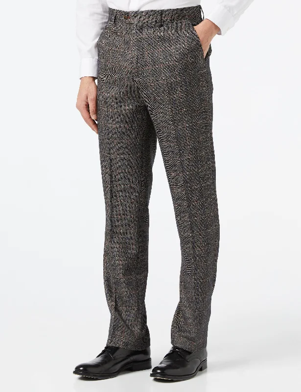 JULES – TWEED BROWN TROUSER