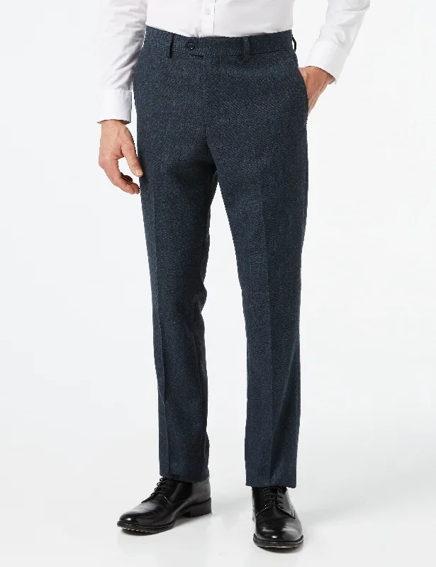 Calvin - Mens 1920s Vintage Blue Tweed Trousers