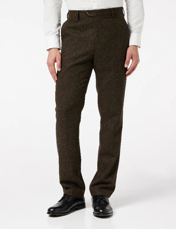 BROWN TWEED TROUSER