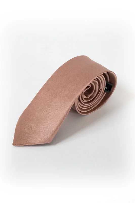 27 Copper Satin Tie