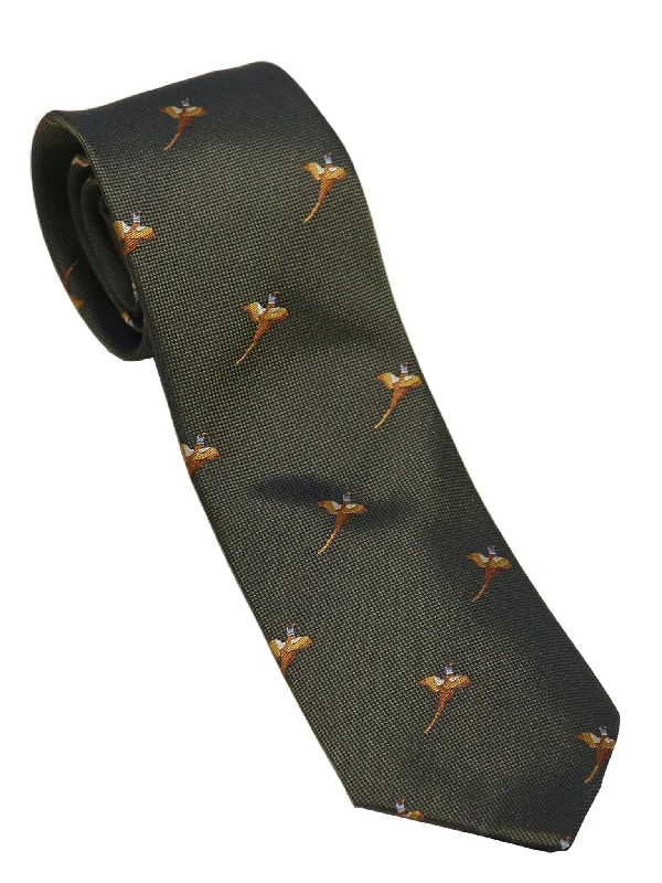 Harry Knight Esq. Pheasant Silk Tie