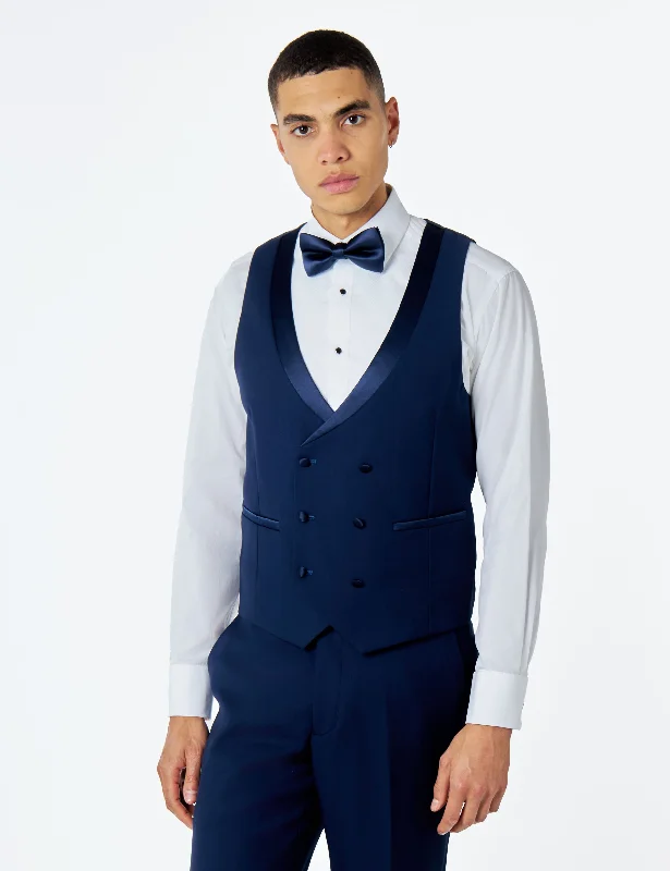 GREG – NAVY BLUE WEDDING DRESS WAISTCOAT