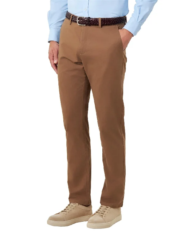 COTTON STRETCH CHINO BROWN