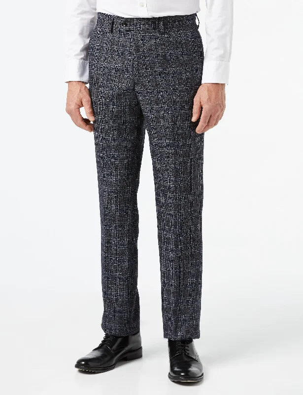 Abel - Grey Tweed Tailored Fit Formal Suit Pants