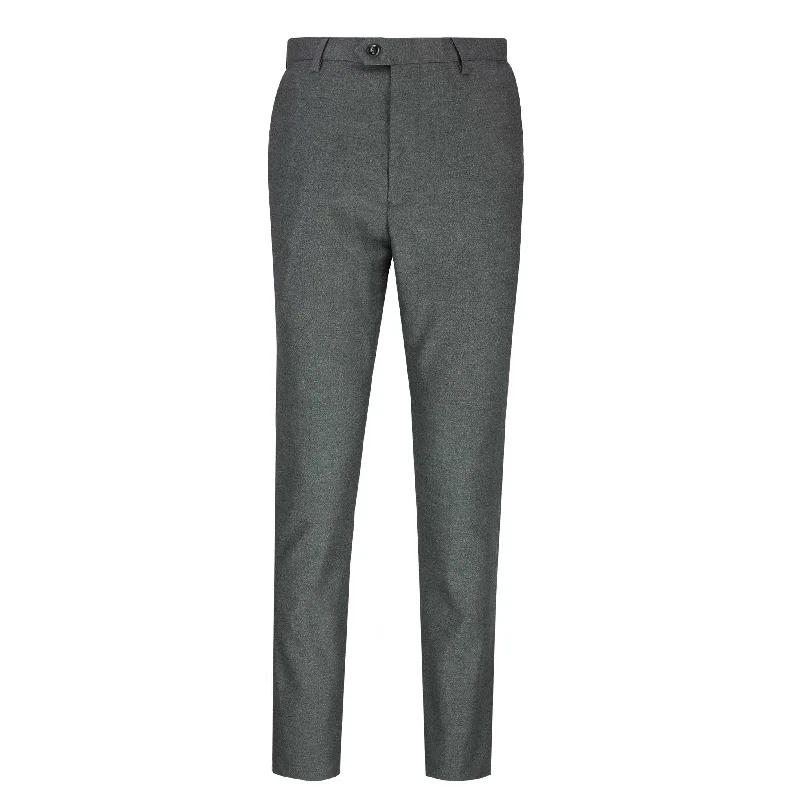 Max - Mens  Classic Charcoal Smart Retro Tailor Fit Trouser