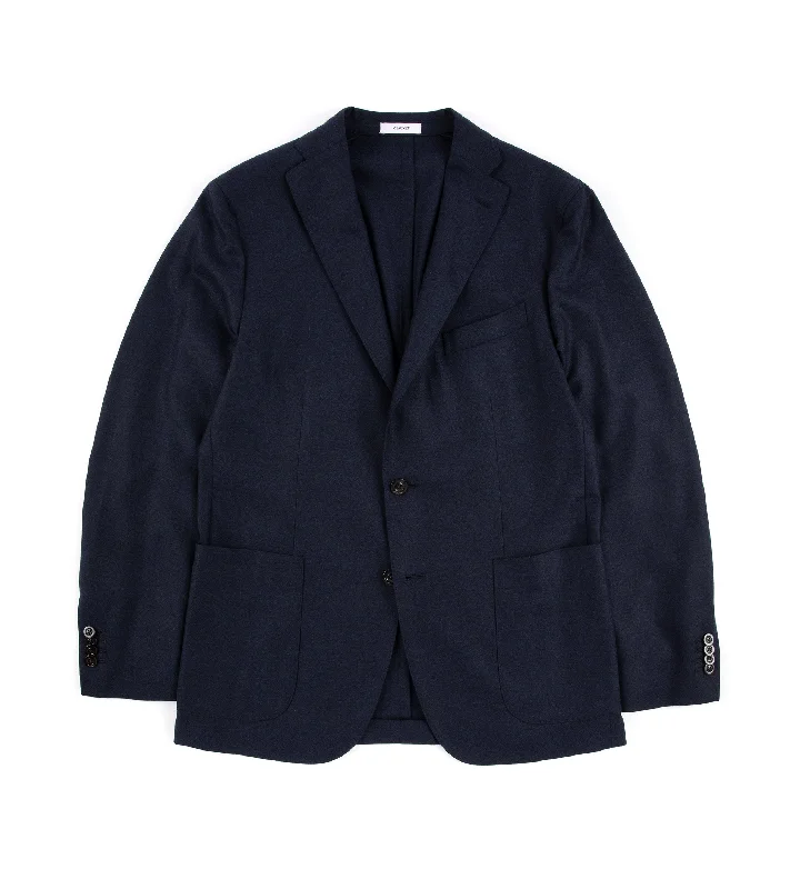 Boglioli Lightweight Wool Travel Suit: Navy