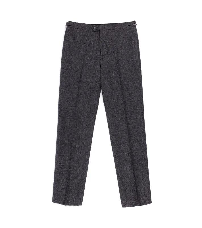 Trunk Wigmore Wool Fresco Suit Trousers: Charcoal