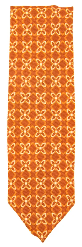 Finamore Napoli Orange Silk Tie