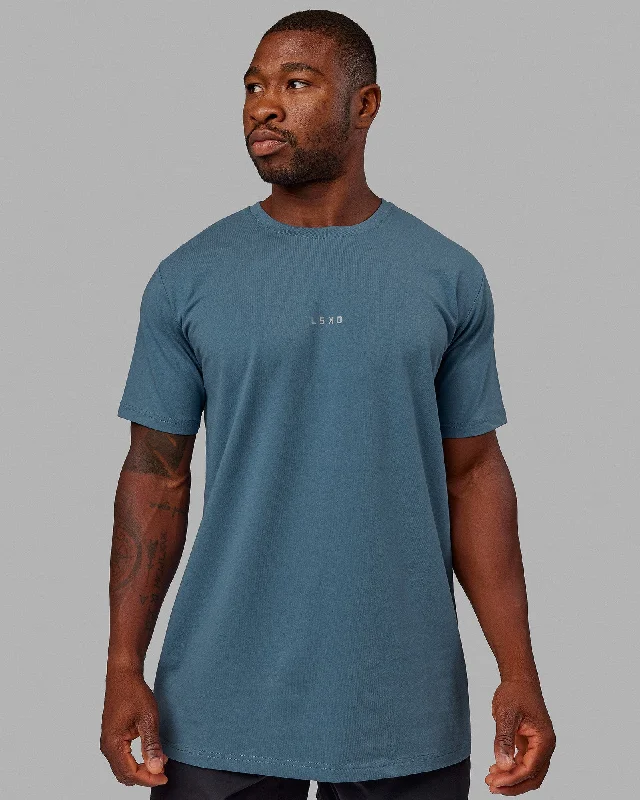 Men's Shirts with Geometric PatternsBase FLXCotton Tee - Elemental Blue