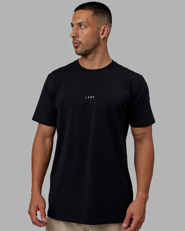 Men's Shirts with Elastic WaistbandsBase FLXCotton Tee - Black