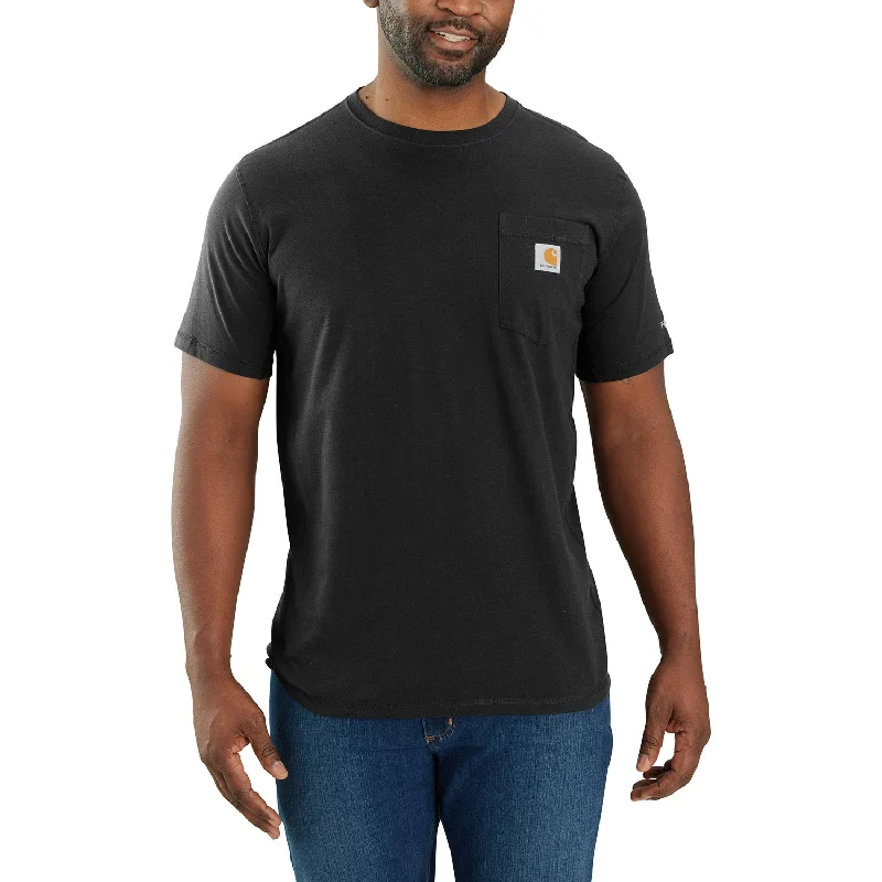 Men's Shirts with Contrast StitchingCarhartt Men's Force® Relaxed Fit Midweight Short Sleeve Pocket Tee