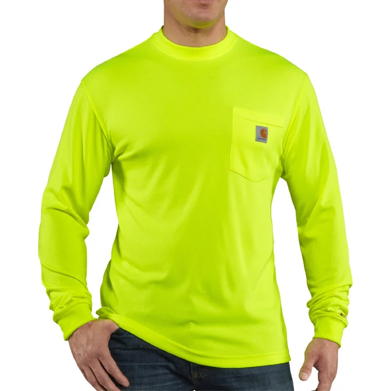 Men's Performance Shirts for SportsCarhartt Men's Force Color Enhanced Hi-Vis Long Sleeve T-Shirt