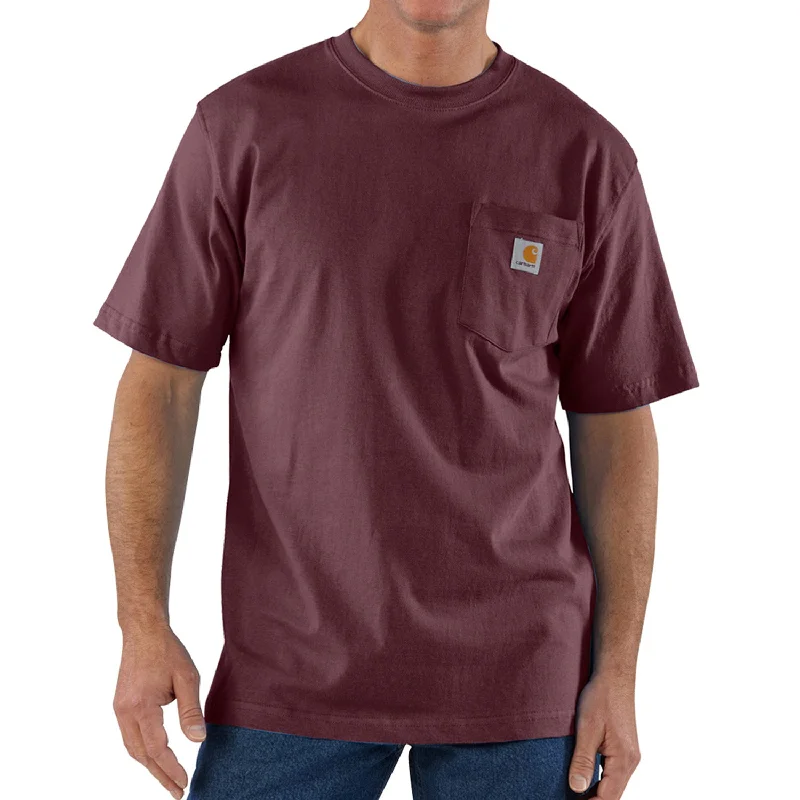 Men's Unique and Designer TopsCarhartt Men's Short Sleeve Pocket T-Shirt_Port