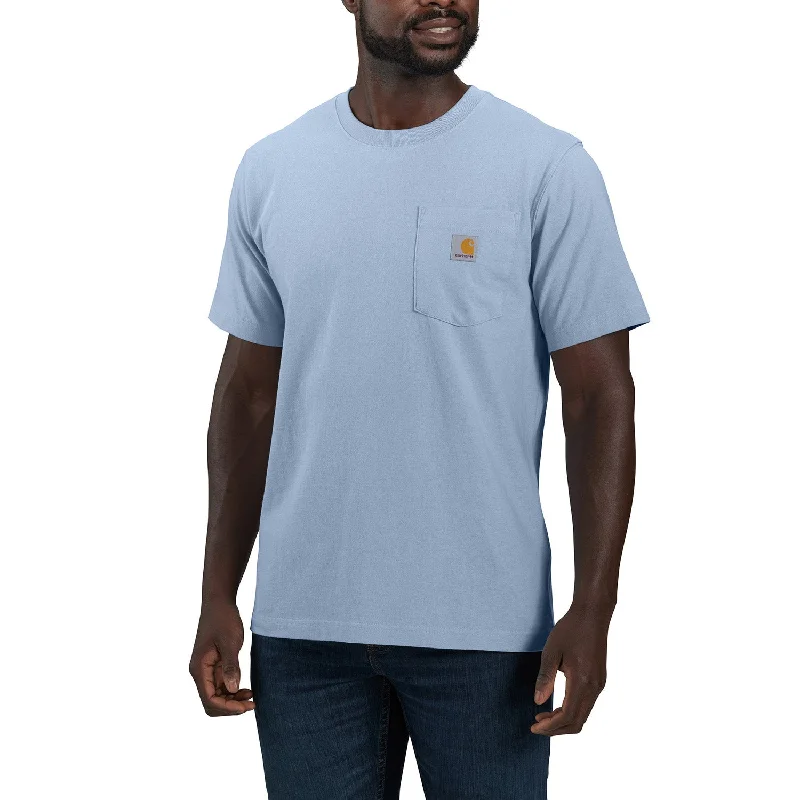 Men's Shirts with Pocket SquaresCarhartt Men's Relaxed Fit Heavyweight Pocket "C" Short Sleeve T-Shirt