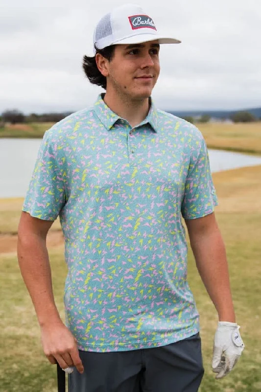 Men's Flowy Shirts for a Relaxed LookPerformance Polo - Electric Storm