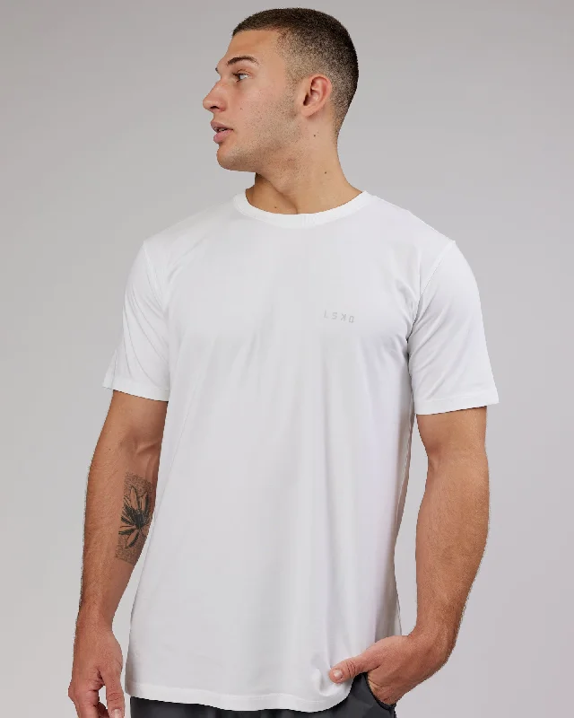 Men's Shirts with Embellished SleevesDeluxe PimaFLX Tee - White