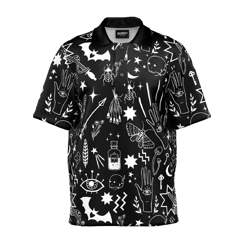 Men's Shirts with Velcro ClosuresEnchanted Items Oversized Polo Shirt