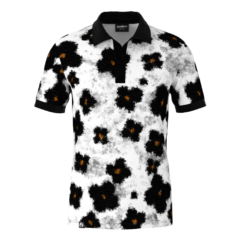 Men's Shirts with Contrast CollarsFlower Parade Polo Shirt