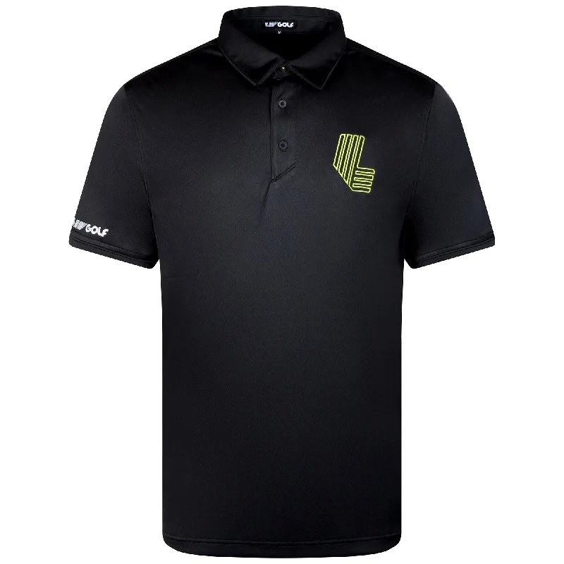 Men's Shirts with Graphic SleevesLIV Golf | Men's Polo - Black