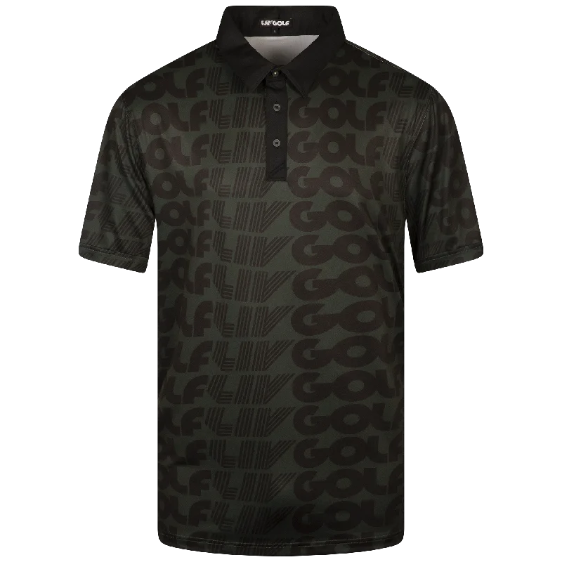 Men's Shirts with Tab CollarsLIV Golf | Men's LG Repeat Polo