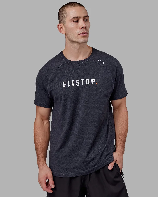 Men's Shirts with Moisture-Wicking FabricLSKD x FS VapourFLX Trainer Tee - Black Marl