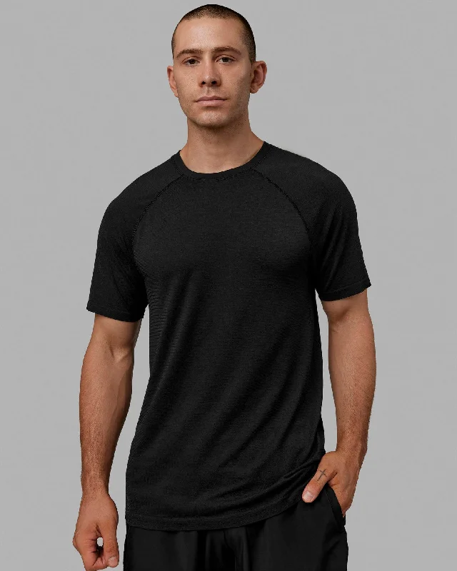 Lightweight Men's Linen ShirtsAeroFLX+ Seamless Tee - Black Marl