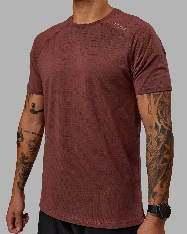 Men's Shirts with Hidden ButtonsPerform VapourFLX Tee - Dull Rust