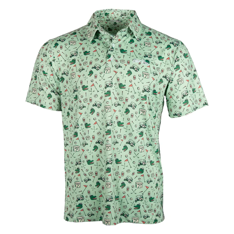 Men's Shirts with Button-Down CollarsOld Row Gator Golf Polo