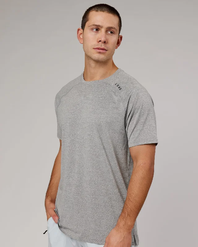 Men's Shirts with Zippered PocketsPerform VapourFLX Tee - Lt Grey Marl