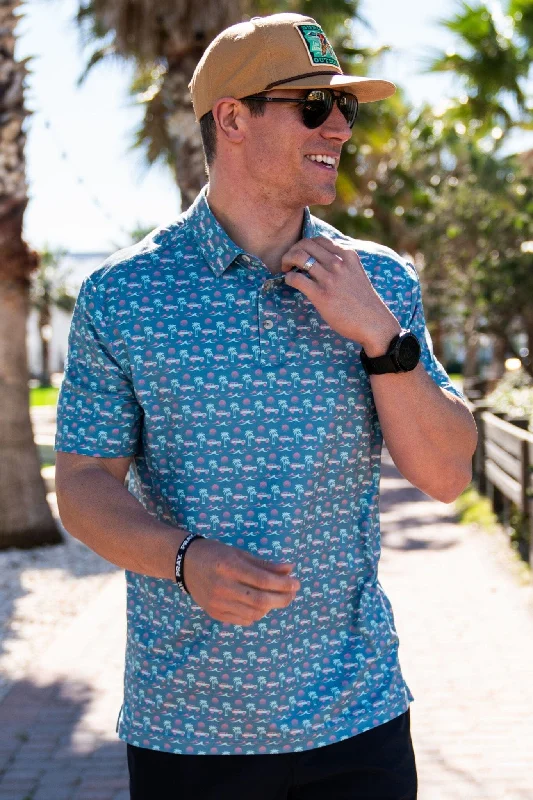 Men's Shirts with Wingtip CollarsPerformance Polo - Beach Cruise