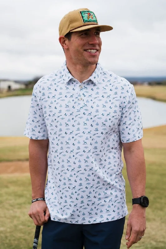 Men's Shirts with Geometric PatternsPerformance Polo - Lone Star State