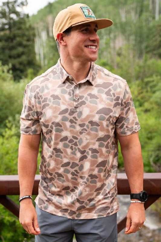 Stylish Men's HenleysPerformance Polo - Pintail Camo