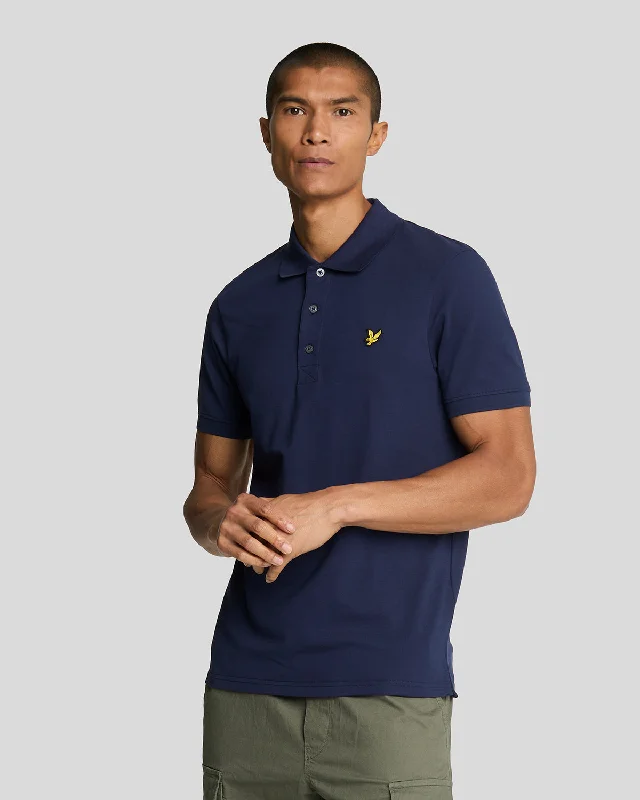 Men's Shirts with Mock NecksPlain Polo Shirt