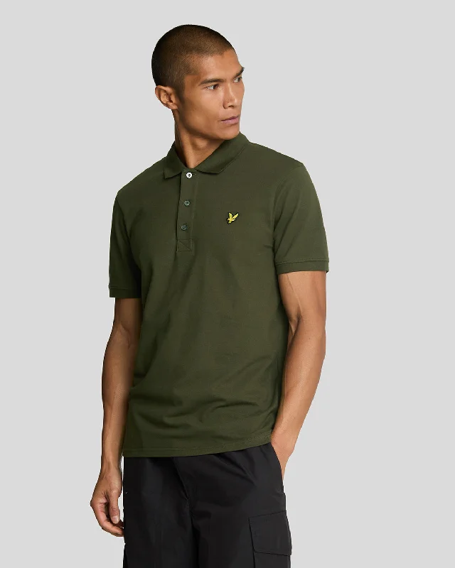 Men's Shirts with Ruffled HemlinesPlain Polo Shirt