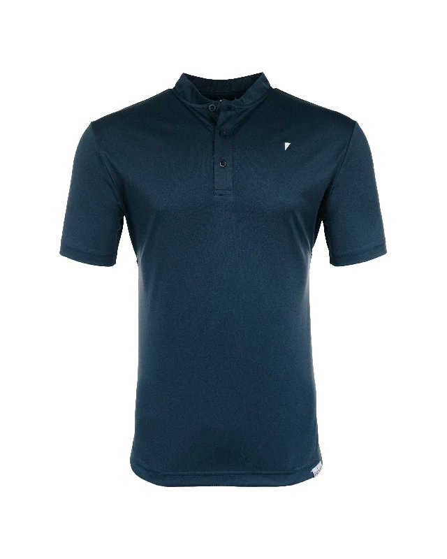 Men's Shirts with Adjustable HemlinesNavy Blade Polo