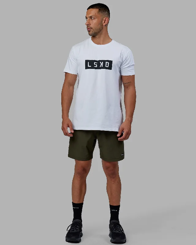 Men's Shirts with Hidden PocketsStrength FLXCotton Tee - White-Black