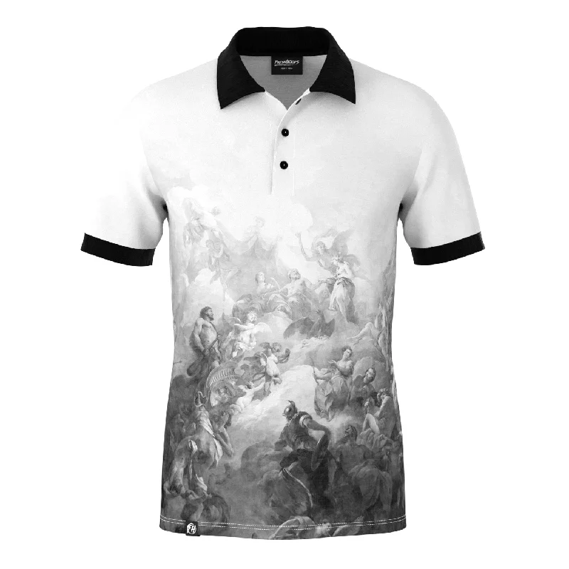 Men's Shirts for Beach OutingsTearing Sky Polo Shirt