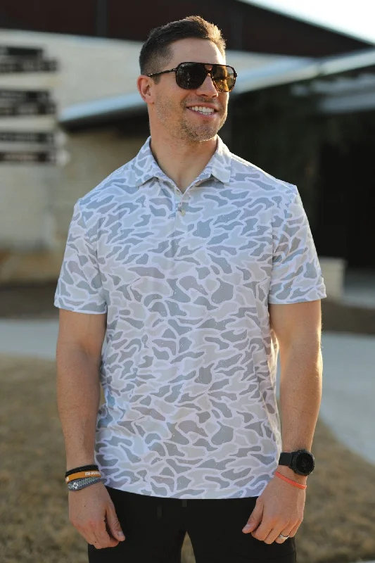 Men's Shirts with Adjustable CuffsPerformance Polo - White Camo