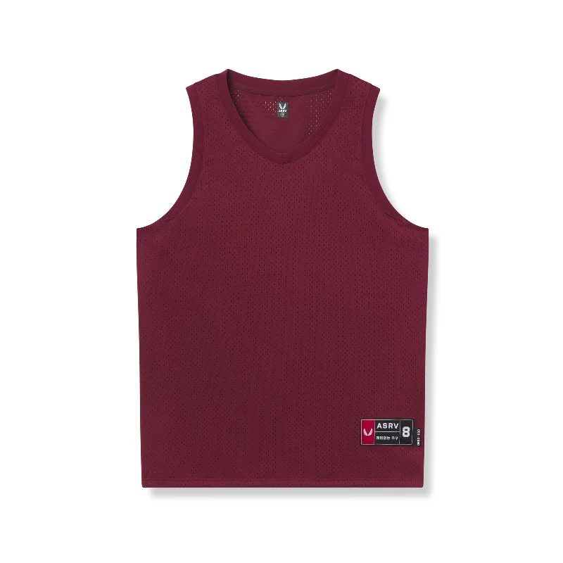 Men's Shirts with Spread Collars0990. Ion-Mesh Basketball Jersey - Crimson Red